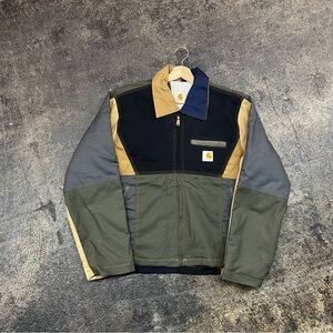 Vtg Custom WIP Carhartt Men's Multi-Color Detroit Work Jacket sz Large men’s